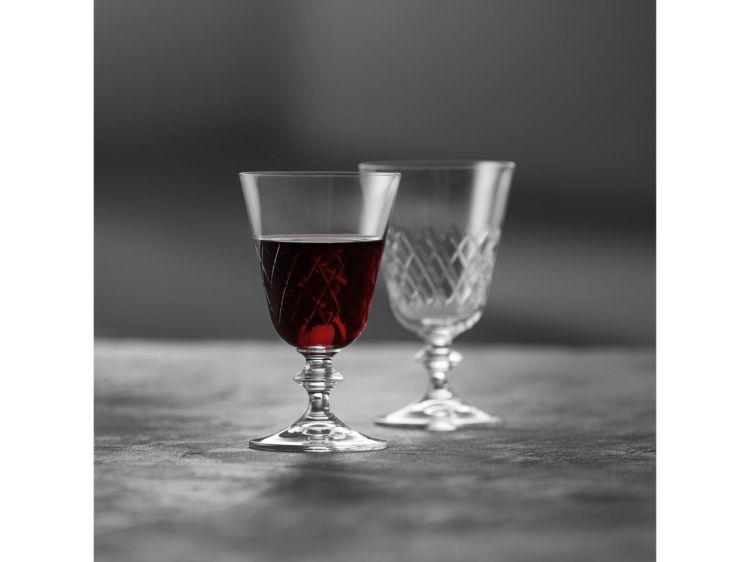 Lyngby Glass 2 Eaton Rode Wijnglazen 26cl (Transparant) - Panache (Koksijde)