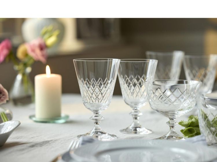 Lyngby Glass 2 Eaton Rode Wijnglazen 26cl (Transparant) - Panache (Koksijde)