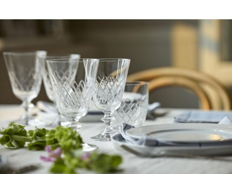 Lyngby Glass 2 Eaton Rode Wijnglazen 26cl (Transparant) - Panache (Koksijde)