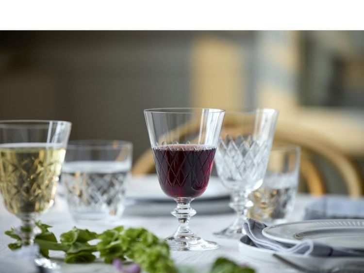 Lyngby Glass 2 Eaton Rode Wijnglazen 26cl (Transparant) - Panache (Koksijde)