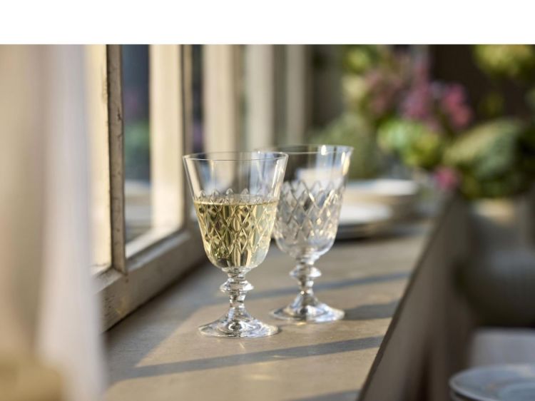 Lyngby Glass 2 Eaton Witte Wijnglazen 23cl (Transparant) - Panache (Koksijde)