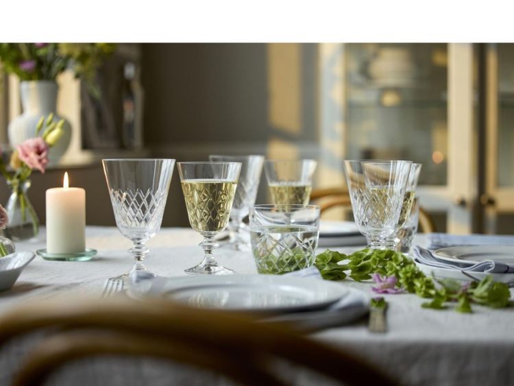 Lyngby Glass 2 Eaton Witte Wijnglazen 23cl (Transparant) - Panache (Koksijde)