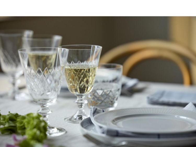 Lyngby Glass 2 Eaton Witte Wijnglazen 23cl (Transparant) - Panache (Koksijde)