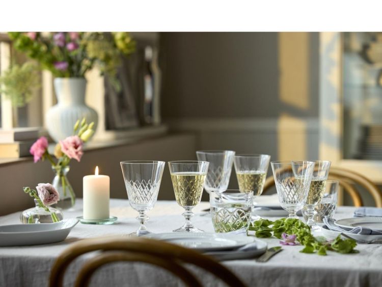 Lyngby Glass 2 Eaton Witte Wijnglazen 23cl (Transparant) - Panache (Koksijde)