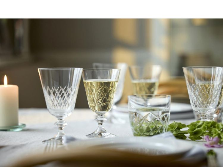 Lyngby Glass 2 Eaton Witte Wijnglazen 23cl (Transparant) - Panache (Koksijde)