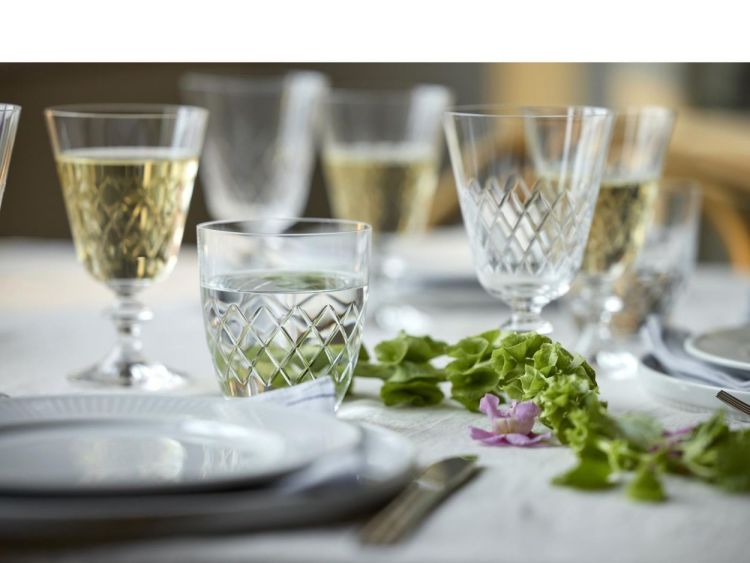 Lyngby Glass 2 Eaton Witte Wijnglazen 23cl (Transparant) - Panache (Koksijde)