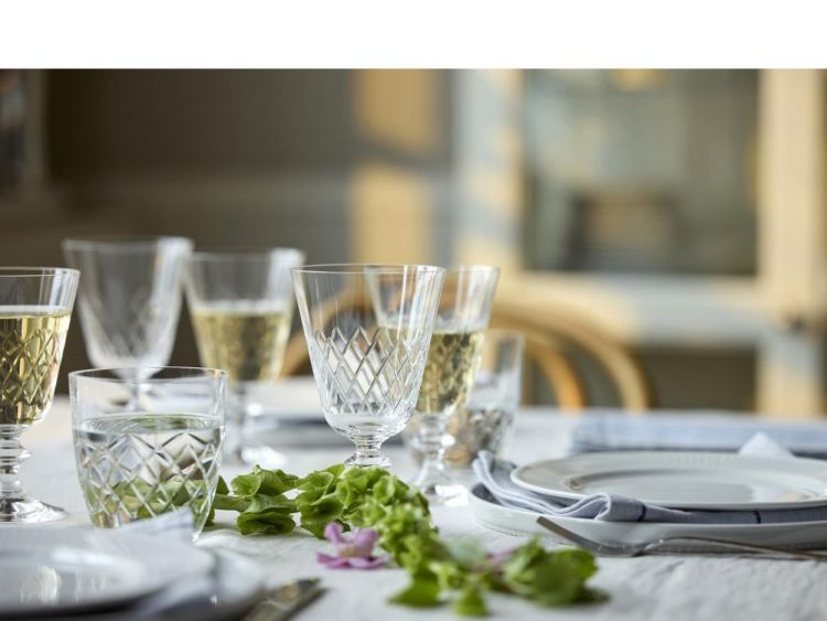 Lyngby Glass 2 Eaton Witte Wijnglazen 23cl (Transparant) - Panache (Koksijde)