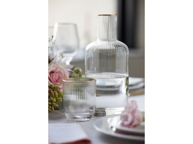 Lyngby Glass 4 waterglazen 350ml Palermo Gold (Gold) - Panache (Koksijde)