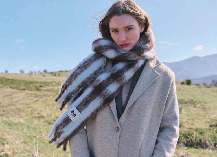 Mantas Ezcaray Stripy Vichy Foulard 23x214cm () - Panache (Koksijde)