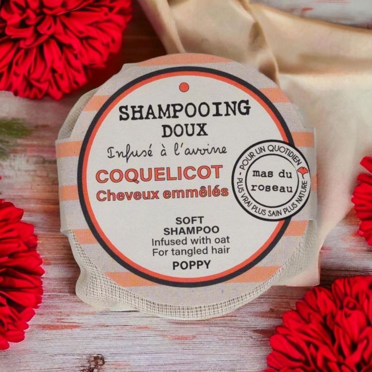 Mas Du Roseau Shampoo bar 60g - Doux - Coquelicot (Rood) - Panache (Koksijde)