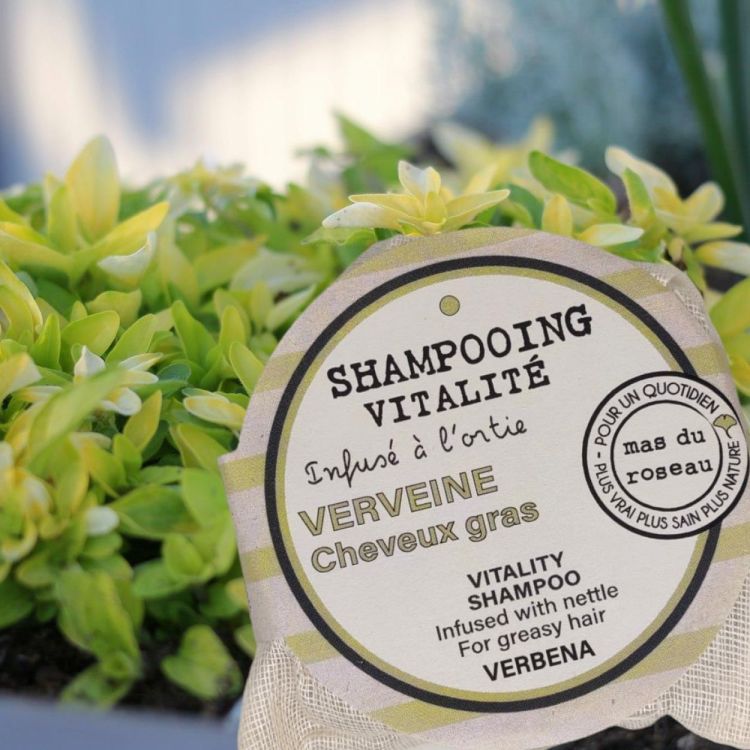 Mas Du Roseau Shampoo bar 60g - Vitalité - Verveine (Groen) - Panache (Koksijde)