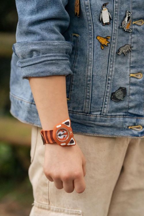 Mava Design Montre slap Panda roux (Bruin) - Panache (Koksijde)