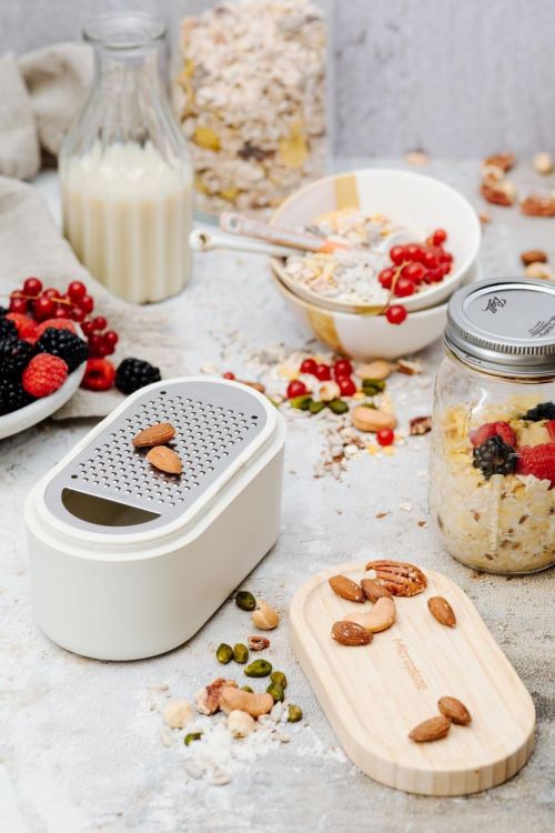 Microplane Rasp met opvangbak (Wit) - Panache (Koksijde)