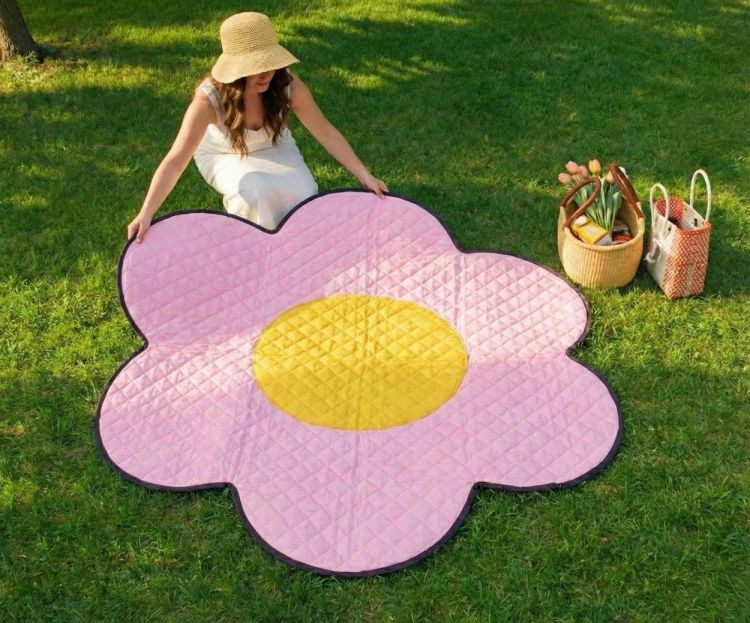 Moji Couverture de pique-nique Sunny Side (Pink) - Panache (Koksijde)