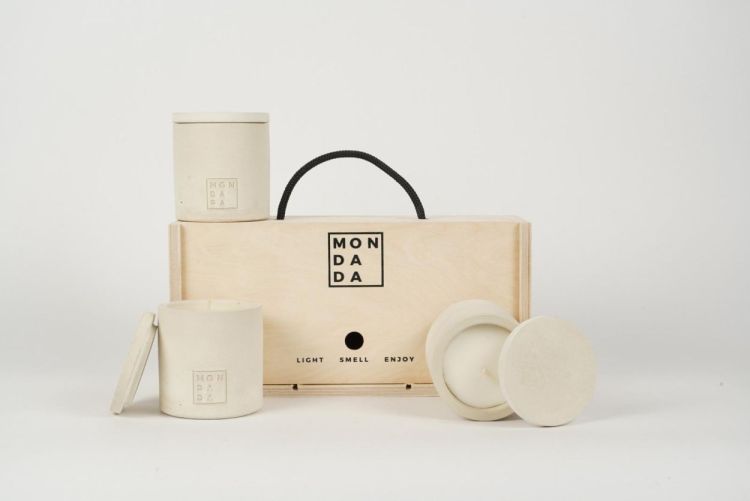 Mon Dada Set 3 kaarsen Mon Petit Dada - Black Sea (Desert) - Panache (Koksijde)