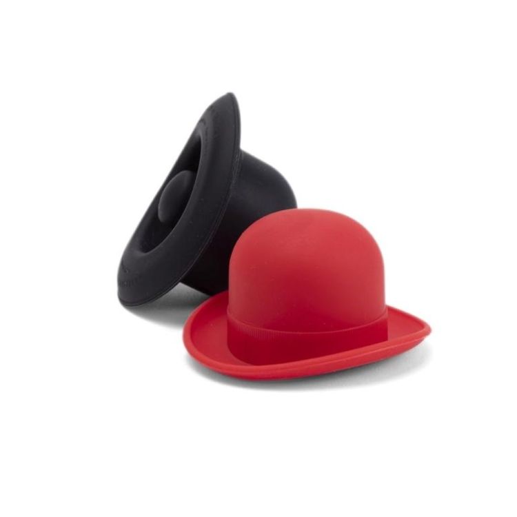 Monkey Business Bowler Bottle Stoppers (rood-zwart) - Panache (Koksijde)