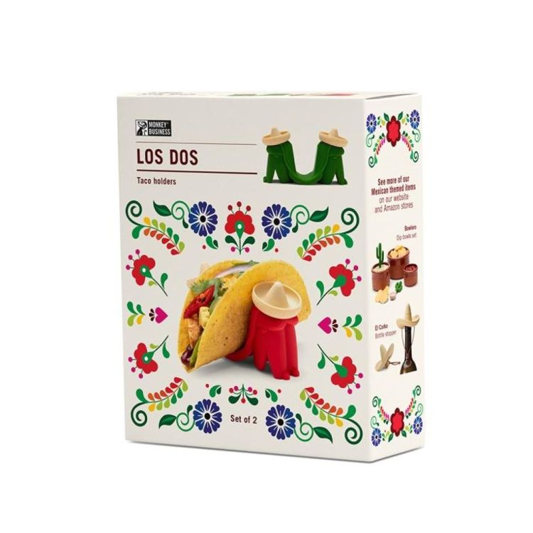 Monkey Business Los Dos taco Holders (Rood) - Panache (Koksijde)