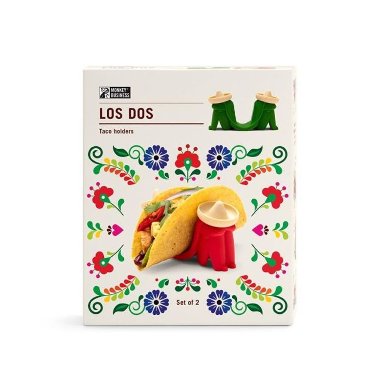 Monkey Business Los Dos taco Holders (Rood) - Panache (Koksijde)