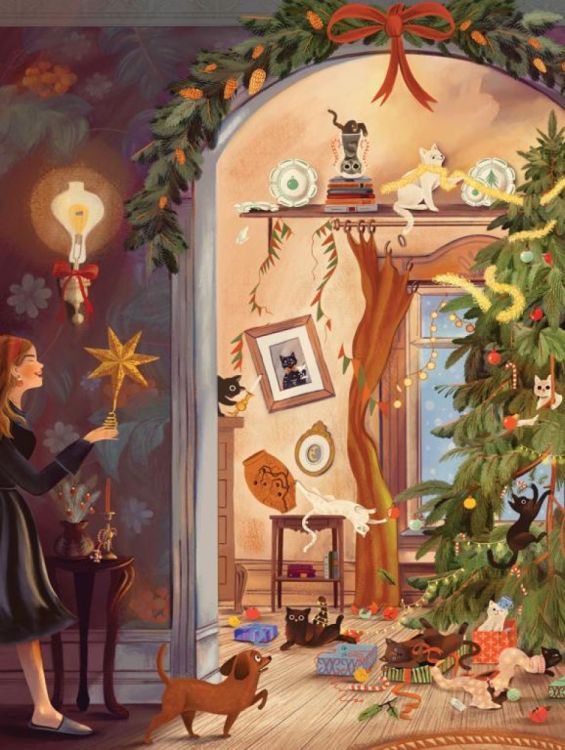 New York Puzzle Company Cats in December - 1000 stukjes () - Panache (Koksijde)