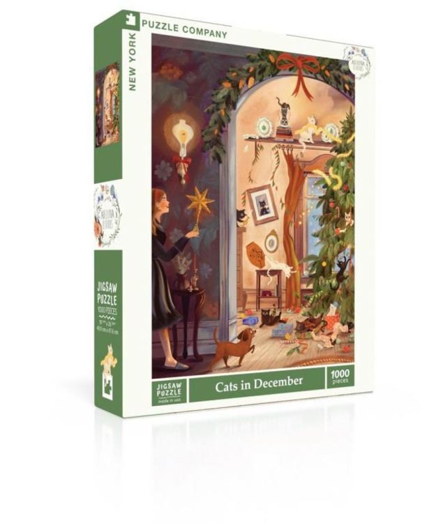 New York Puzzle Company Cats in December - 1000 stukjes () - Panache (Koksijde)