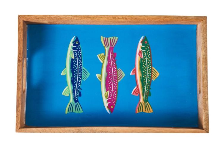 Novità Home Plateau rectangulaire Fish (Blauw) - Panache (Koksijde)