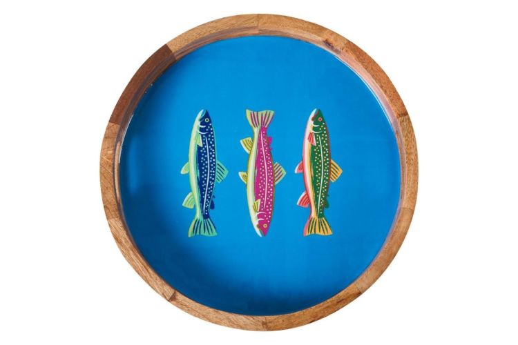 Novità Home Plateau rond Fish (Blauw) - Panache (Koksijde)