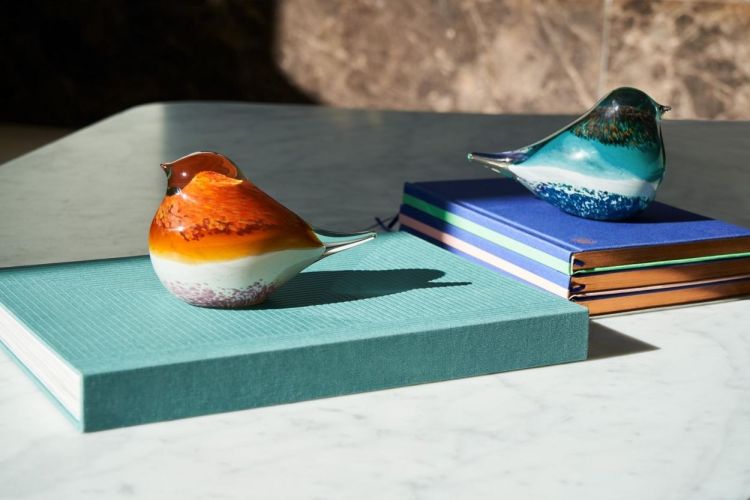 Octaevo Glass Bird Atlas (Orange/Pink) - Panache (Koksijde)