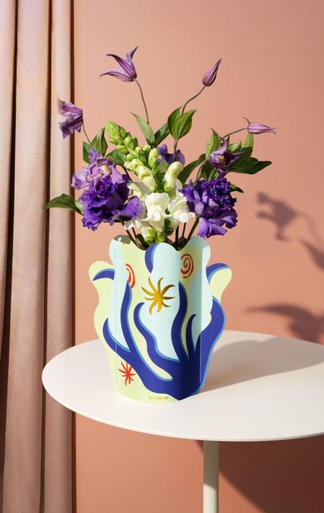 Octaevo Papieren mini vaas Amalfi (Blue) - Panache (Koksijde)