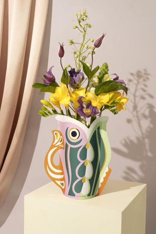 Octaevo Mini vase en papier Fish (Orange) - Panache (Koksijde)