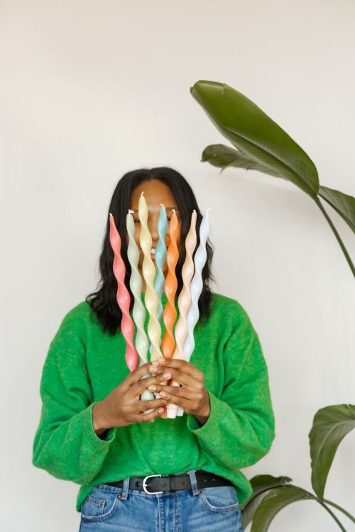 Originalhome Lazy Spiral Big dinner candle 40cm 20u (Peach) - Panache (Koksijde)