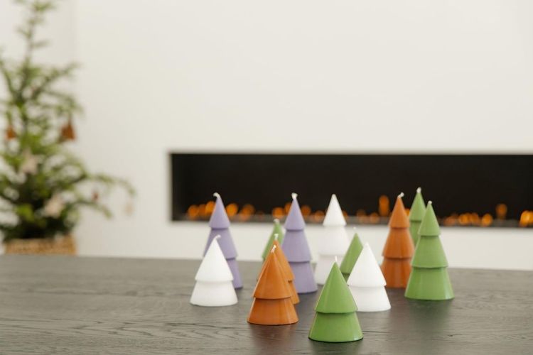 Originalhome Set de 2 Bougies Sapin 10cm 17u (Matcha) - Panache (Koksijde)