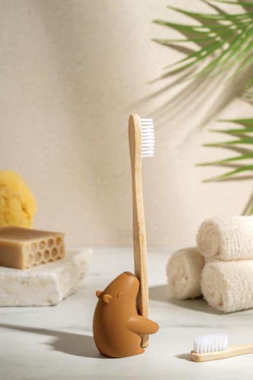 Ototo Design Capybrush - tandenborstelhouder (Bruin) - Panache (Koksijde)