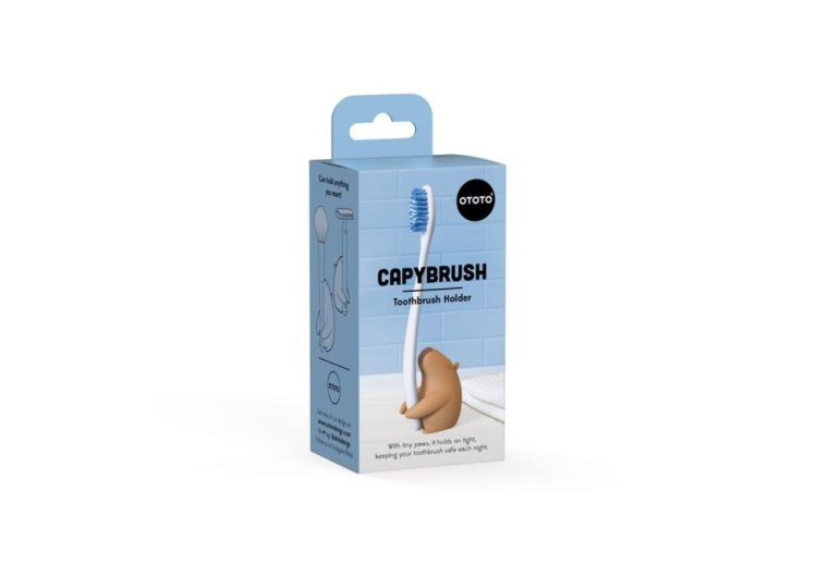 Ototo Design Capybrush - tandenborstelhouder (Bruin) - Panache (Koksijde)