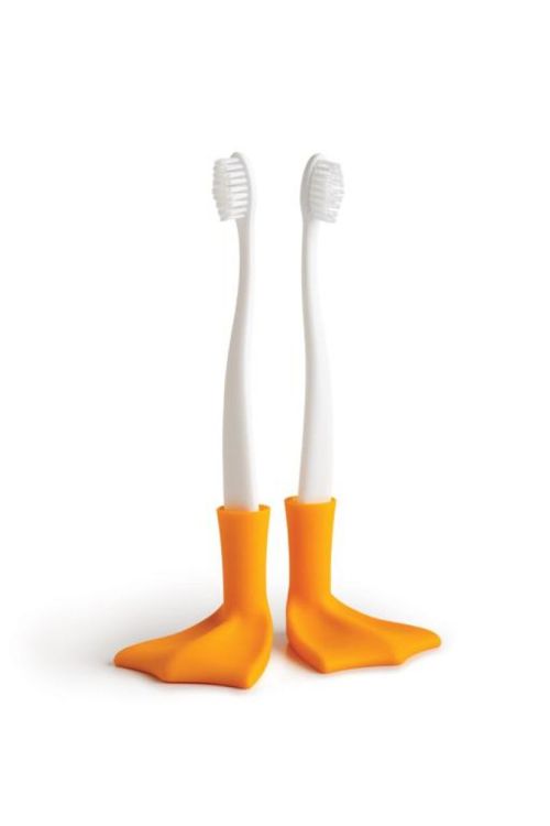 Ototo Design Duck Clean - set van 2 tandenborstelhouders (Bruin) - Panache (Koksijde)