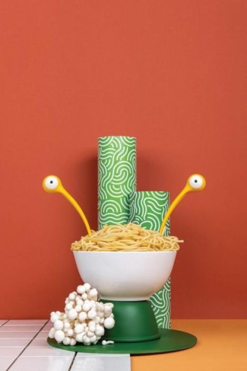 Ototo Design Pasta monster pasta servers (Geel) - Panache (Koksijde)