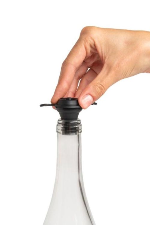 Ototo Design Spookelier - vacuümpomp met wijnstoppers (Zwart) - Panache (Koksijde)