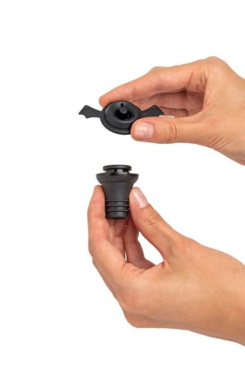 Ototo Design Spookelier - vacuümpomp met wijnstoppers (Zwart) - Panache (Koksijde)