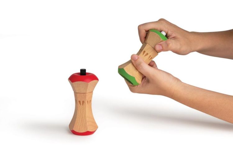 Ototo Design Twin Spice - peper- en zoutmolen (Rood / Groen) - Panache (Koksijde)