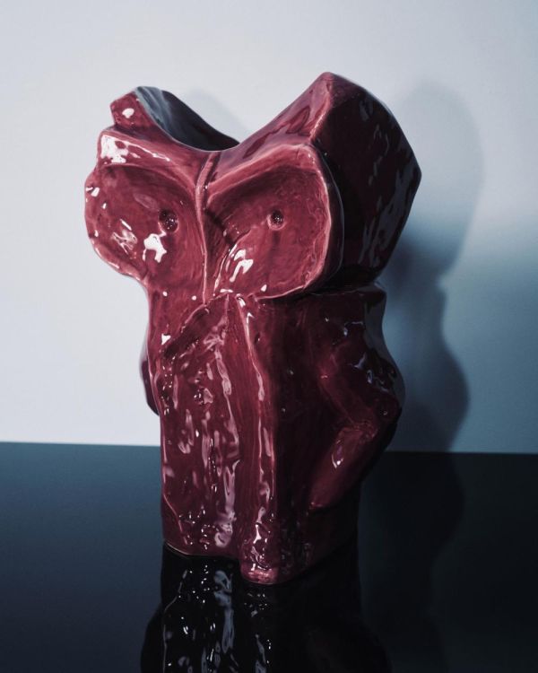 Marni Owl Vase L After Midnight Marni (Aubergine) - Panache (Koksijde)