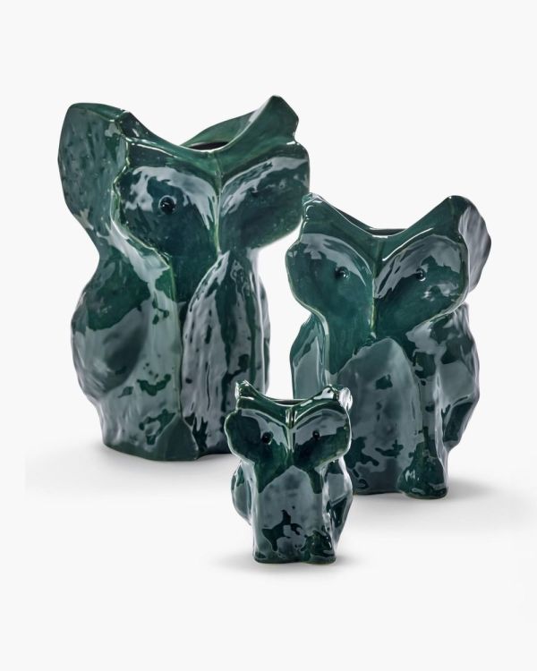 Marni Owl Vase L After Midnight Marni (Dark Green) - Panache (Koksijde)