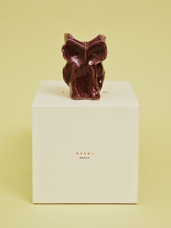 Marni Owl Vase XS After Midnight Marni (Aubergine) - Panache (Koksijde)