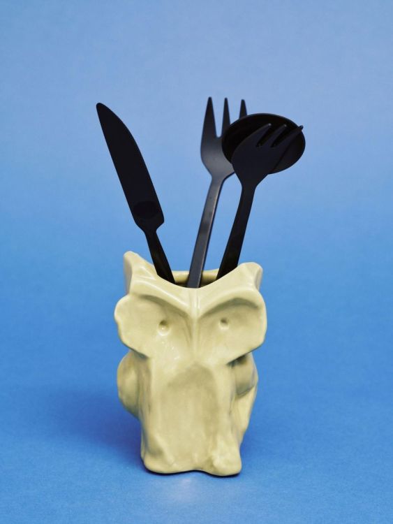 Marni Owl Vase XS After Midnight Marni (Geel) - Panache (Koksijde)