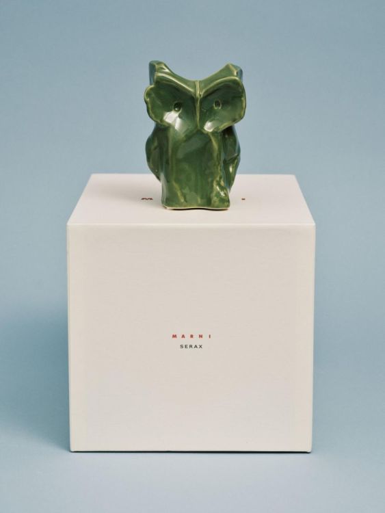 Marni Owl Vase XS After Midnight Marni (Groen) - Panache (Koksijde)