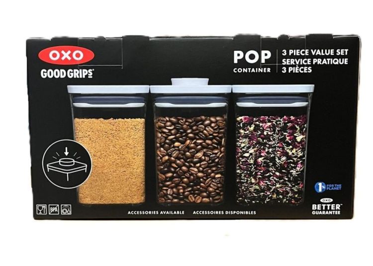 Oxo Set de 3 boîtes de conservation Pop 1l (Transparant) - Panache (Koksijde)
