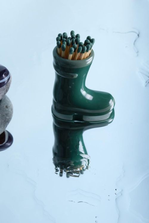 Paddywax Regenlaars met 25 lucifers (Green) - Panache (Koksijde)