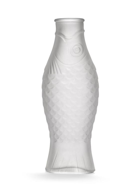 Paola Navone Karaf Fish & Fish frosted white (Frosted White) - Panache (Koksijde)