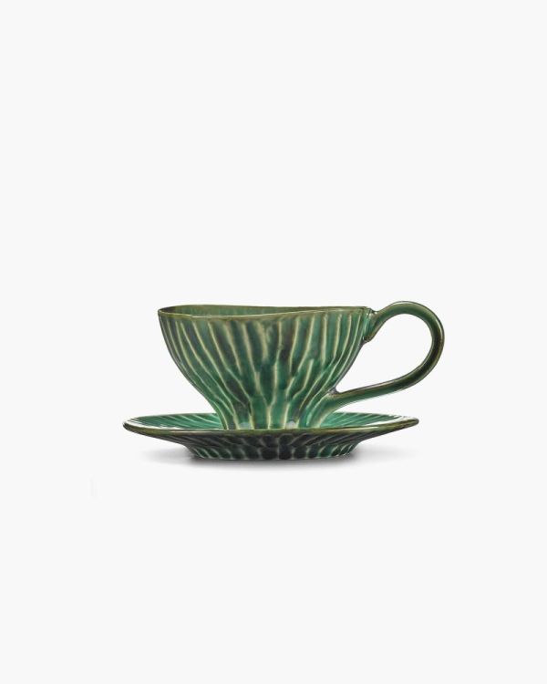 Pascale Naessens Sous-tasse pour tasse à cappuccino - Verde Lanza (Groen) - Panache (Koksijde)