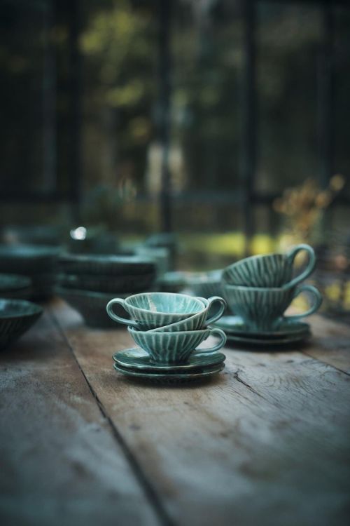 Pascale Naessens Schotel Espressokopje - Verde Lanza (Groen) - Panache (Koksijde)