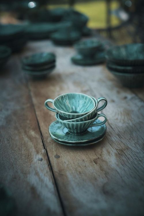 Pascale Naessens Schotel Espressokopje - Verde Lanza (Groen) - Panache (Koksijde)