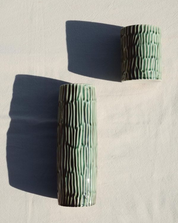 Pascale Naessens Vaas L 25cm - Verde Lanza (Groen) - Panache (Koksijde)